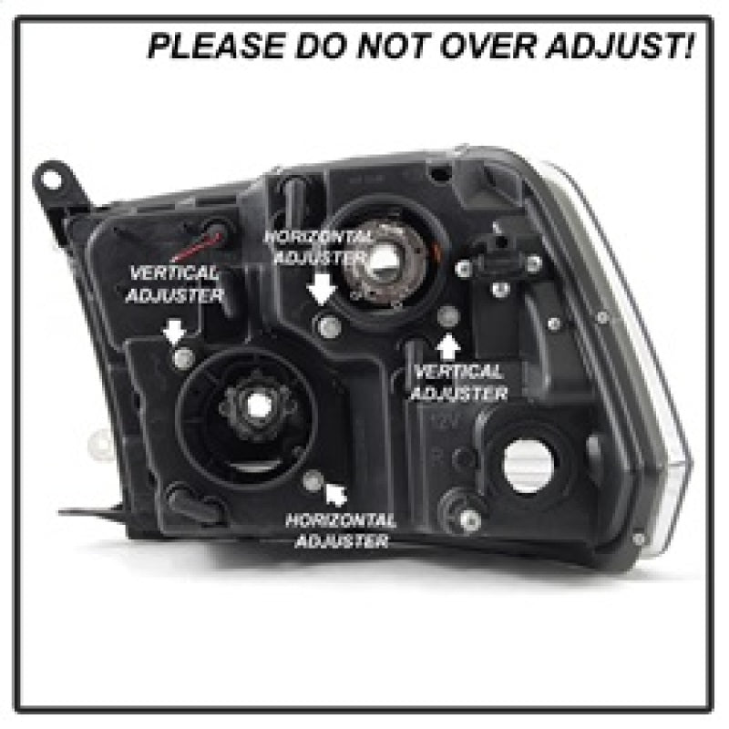 Spyder 09-16 Dodge Ram 1500 V2 Projector Headlights - Halogen - DRL - Chrome (PRO-YD-DR09V2-LBDRL-C) 5084828 5084828 Photo - Unmounted