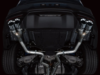 AWE Tuning AWE 2024 Ford Mustang GT Fastback S650 RWD Track Edition Catback Exhaust w/ Quad Chrome Silver Tips 3020-42650 3020-42650 Photo - Mounted
