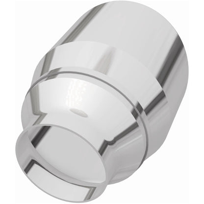 Magnaflow Tip Stainless Double Wall Round Single Outlet Polished 4.5in DIA 2.5in Inlet 5.75in Length 35224 35224 Photo - out of package