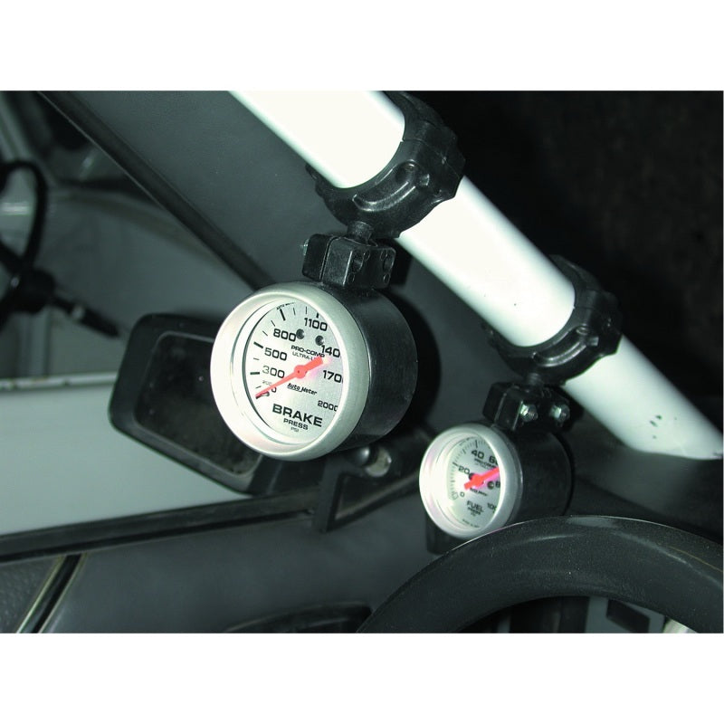 Autometer Gauge Mount, Roll Pod For 1.625" Roll Cage, Fits 2 1/16" Gauge, Black 48003 User 3
