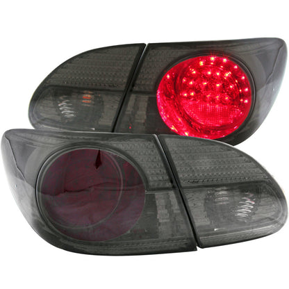 Anzo 2003-2008 Toyota Corolla LED Taillights Red/Smoke 321270 Photo - Primary