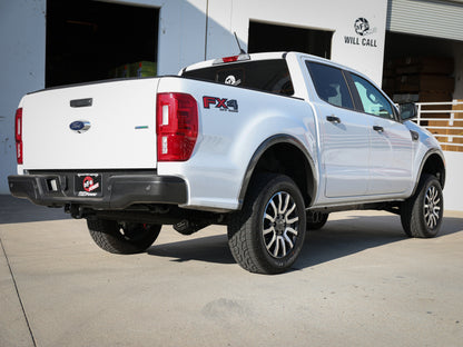 aFe Rebel Series 3in 304 SS Cat-Back Exhaust Side Exit w/ Black Tips 19 Ford Ranger L4-2.3L (t) 49-33111-B 49-33111-B Photo - Mounted
