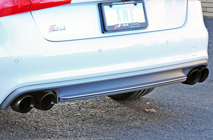 AWE Tuning Audi C7 / C7.5 S6 4.0T Touring Edition Exhaust - Diamond Black Tips 3015-43010 3015-43010 Photo - Mounted