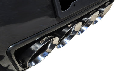 Corsa Performance 2.75" Dual Rear Exit Cat-Back Exhaust System with Quad 4.5" Tips 14766CB Photo - Mounted