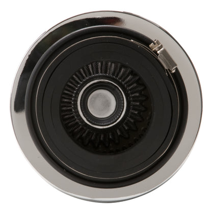 Edelbrock Air Filter, Pro-Flo Series, Conical, 3.7" Tall, Black/Chrome 43610 Photo - out of package
