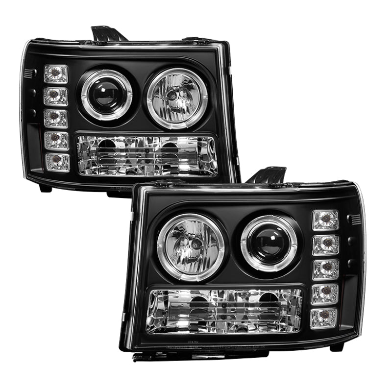 Spyder GMC Sierra 1500/GMC Sierra Denali 08-13 Projector LED Halo- LED Blk PRO-YD-GS07-HL-BK 5010605 5010605 Photo - Primary