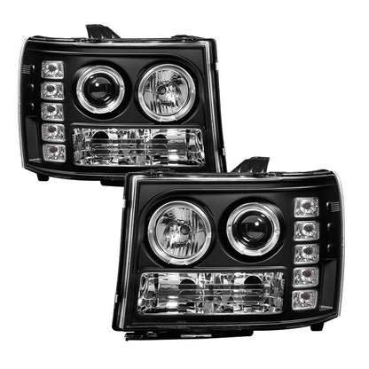Spyder GMC Sierra 1500/GMC Sierra Denali 08-13 Projector LED Halo- LED Blk PRO-YD-GS07-HL-BK 5010605 5010605 Photo - Primary