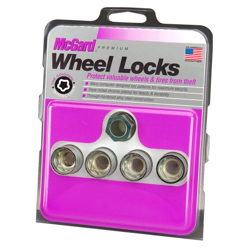 McGard Wheel Lock Nut Set - 4pk. (Under Hub Cap / Cone Seat) M14X2.0 / 13/16 Hex / .893in. Length 24024 24024 Photo - Primary