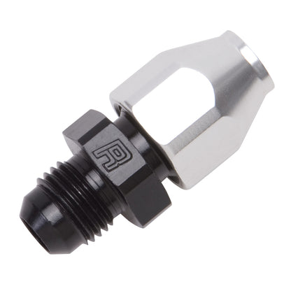 Russell -6 AN Male 37° To 3/8" Line (Black / Silver Finish) 639213 Photo - Primary