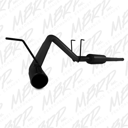 MBRP Dodge Ram 1500 5.7L Cat-Back Single Side AL - Black S5142BLK Photo - Primary
