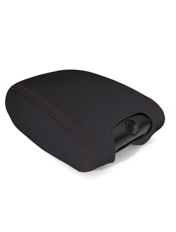 PRP Seats PRP 11-18 Jeep Wrangler JK/JKU Center Console Cover - Black with Red Stitching B104-01 B104-01 Photo - Primary