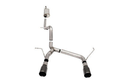Corsa 07-18 Jeep Wrangler JKU 3.6L Sport 2.75in Cat-Back Exhaust w/ Single 4in Black Tips 21122BLK 21122BLK Photo - Primary