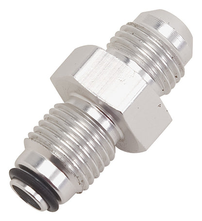 Russell Power Steering Adapter 5/8-18 O-Ring To 6 AN Male Clear Anodize 648030 Photo - Primary