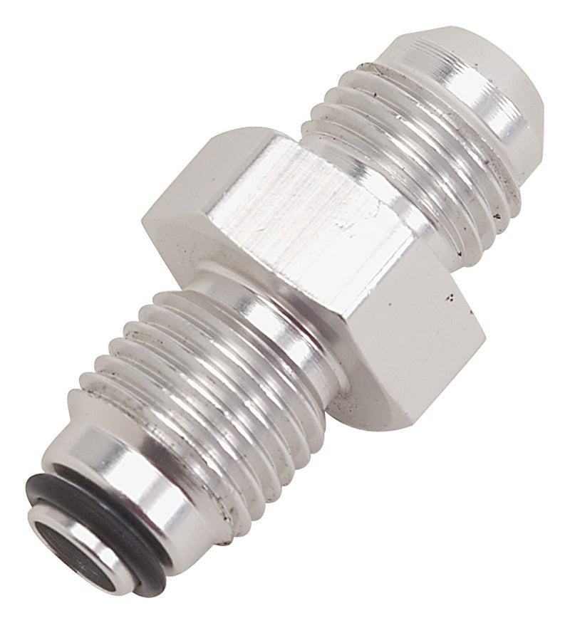 Russell Power Steering Adapter 5/8-18 O-Ring To 6 AN Male Clear Anodize 648030 Photo - Primary