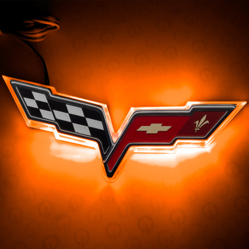 ORACLE Lighting Oracle Chevrolet Corvette C6 Illuminated Emblem - Amber 3099-005 3099-005 Photo - Primary