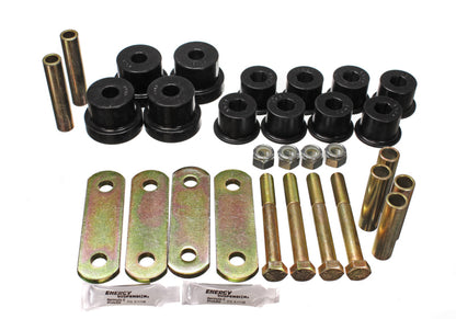 Energy Suspension Leaf Spring Bushing Set Black Chevrolet Camaro All 1967-1969 3.2136G Photo - Primary