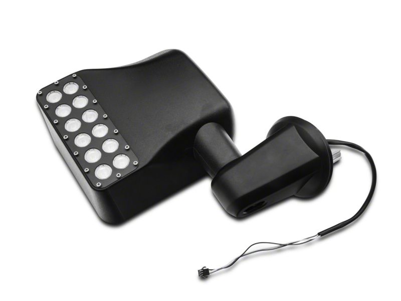Raxiom 07-18 Jeep Wrangler JK Off-Road LED Manual Mirrors w/ Turn Signals J116869 J116869 Photo - Close Up
