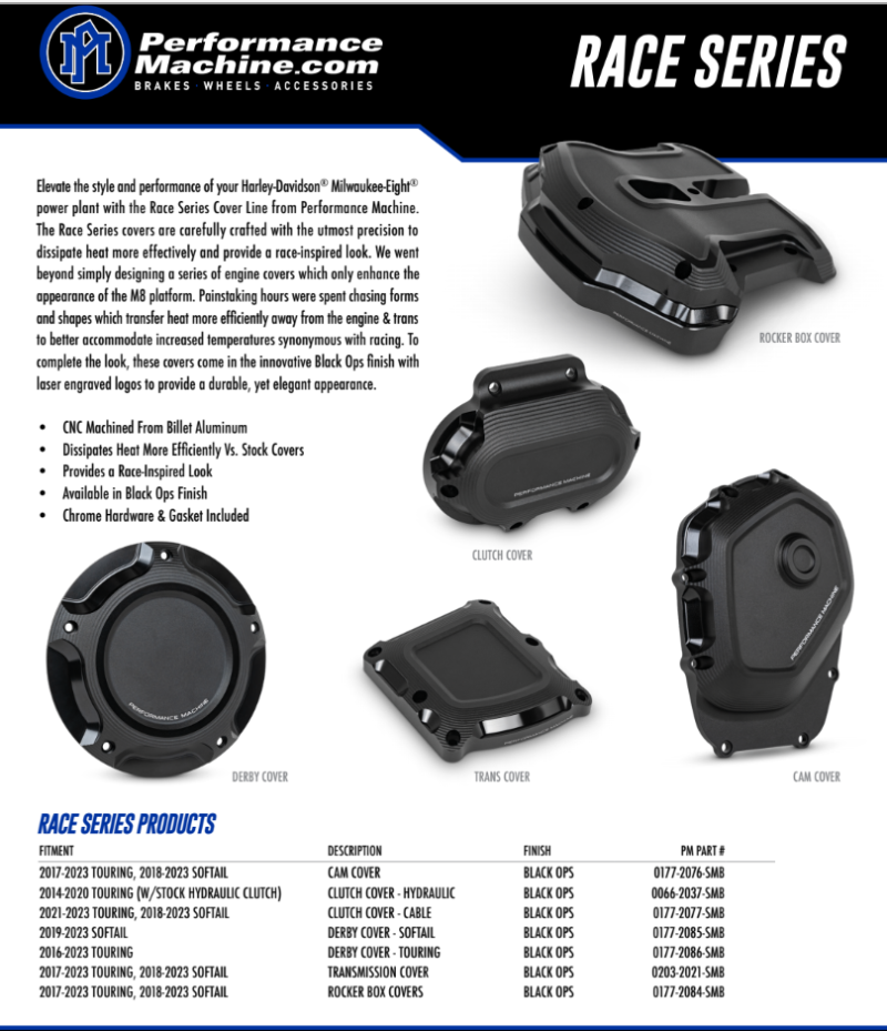 Performance Machine Race Series Clutch Slave Housing - Black Ops 0066-2037-SMB 0066-2037-SMB User 1