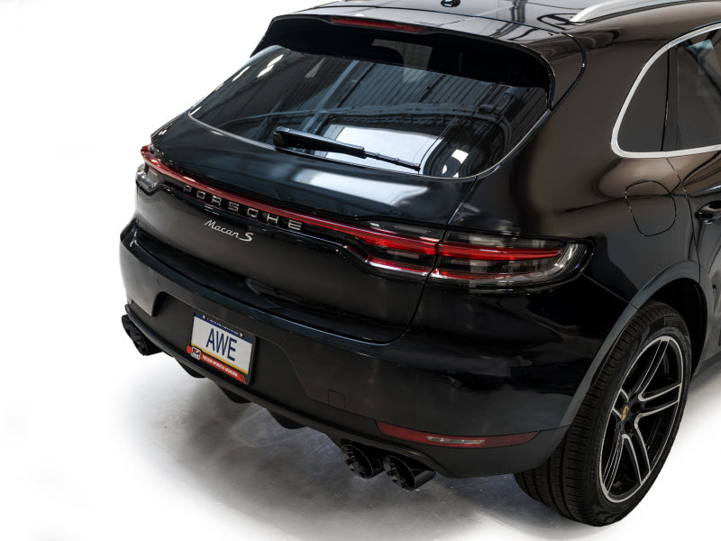 AWE Tuning 19-21 Porsche Macan 3.0T/2.9TT Touring Edition Catback Exhaust w/ Diamond Black Tips 3015-43951 3015-43951 Photo - Mounted