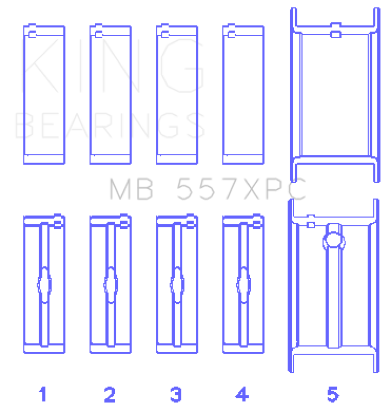 King Engine Bearings KING Main Bearings Engine Components Bearings main image