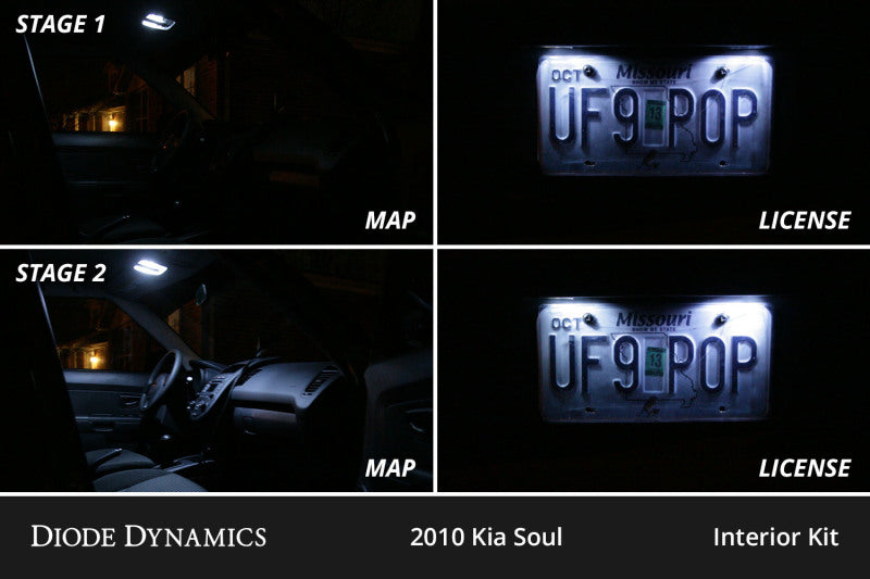 Diode Dynamics 14-19 Kia Soul Interior LED Kit Cool White Stage 1 DD0533 DD0533 User 3