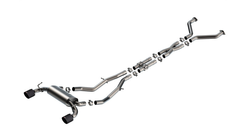 Borla 23-24 Nissan Z 2.5in S-Type Cat Back Exhaust 4.5in Tip - Carbon Fiber Black Anodized 140929CFBA 140929CFBA Photo - Primary