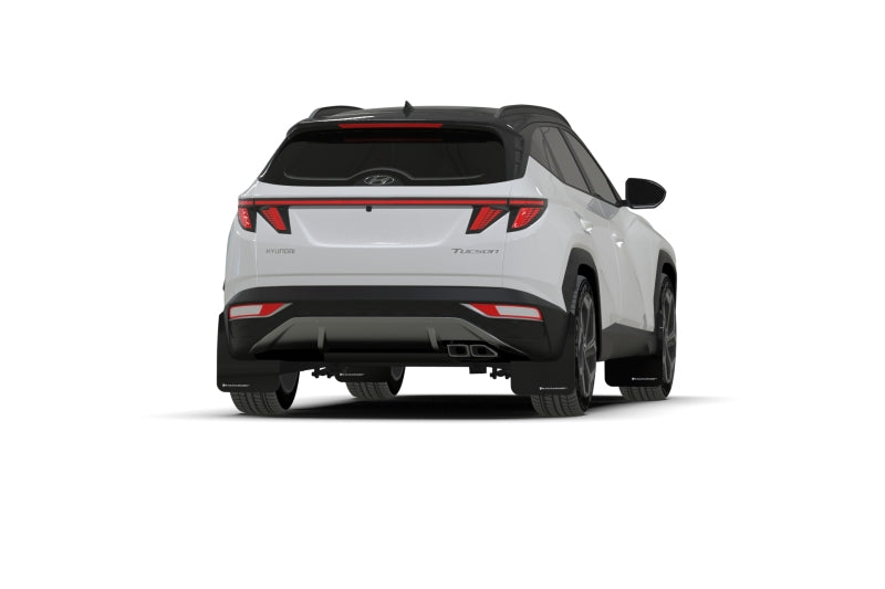 Rally Armor 2022 Hyundai Tucson Black UR Mud Flap - Metallic Black Logo MF75-UR-BLK-MBK MF75-UR-BLK-MBK User 1