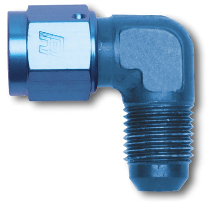 Russell -8 AN 90° Female AN To Male AN (Blue Finish) 614808 Photo - Primary