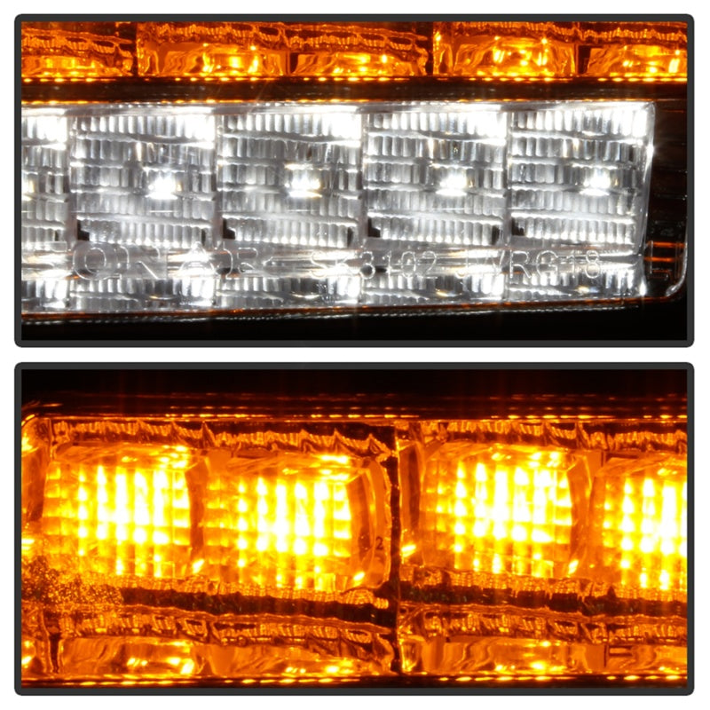 Spyder Jeep Wrangler 2018-2019 (Halogen Model Only) LED Front Bumper Lights - Seq. Signal - Chrome 5086778 5086778 Photo - Unmounted