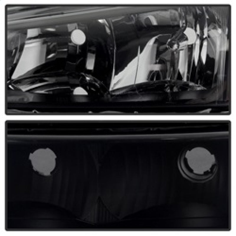SPYDER Xtune Chevy Silverado 2500HD 03-06 Crystal Headlights w/ Bumper Lights HD-JH-CSIL03-AM-BSM-SET 9030253 9030253 Photo - Unmounted