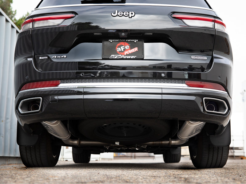 aFe Vulcan Series 2.24in SS Cat-Back Exhaust 21-23 Jeep Grand Cherokee L V8 5.7L 49-38100 49-38100 Photo - Mounted