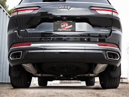 aFe Vulcan Series 2.24in SS Cat-Back Exhaust 21-23 Jeep Grand Cherokee L V8 5.7L 49-38100 49-38100 Photo - Mounted