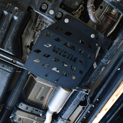 Westin/Snyper 18-21 Jeep Wrangler JL Transfer Case Skid Plate - Textured Black 42-21085 42-21085 Photo - Mounted