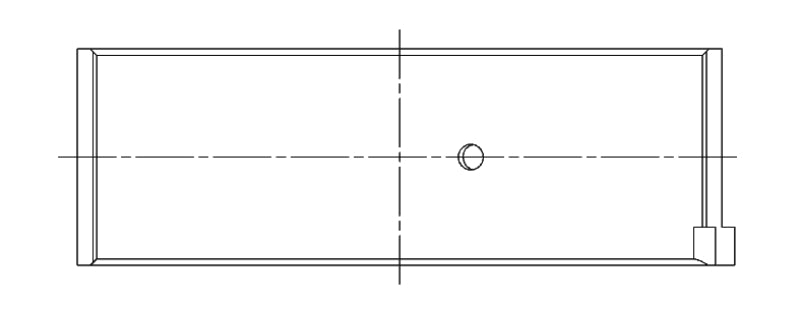 ACL Mitsubishi 4G94 2.0L Std Size High Performance Rod Bearing Set w/ 0.001in Xtra Clearance 4B8050HX-STD 4B8050HX-STD Technical Drawing