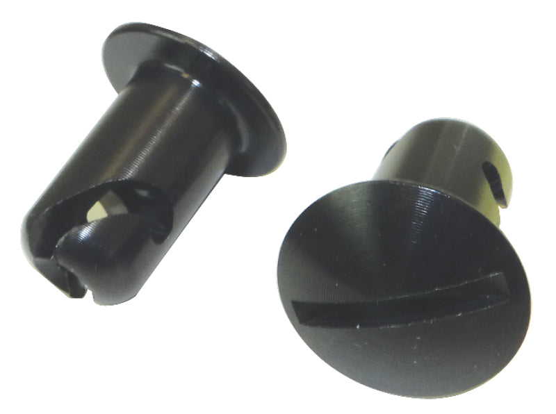 Moroso Quick Fastener, Oval, 7/16 In X .500, Aluminum, Black 71355 Photo - Primary