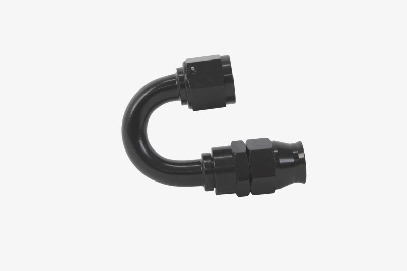 Aeromotive PTFE Hose End - AN-08 - 180 Deg - Black Anodized 15363 15363 Photo - Primary