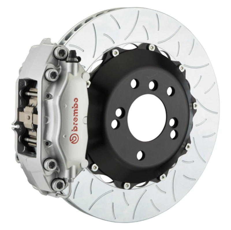 Brembo 05-11 SLK55/06-09 CLK63 AMG Rr GT BBK 4Pist Cast 2pc 345x28 2pc Rotor Slotted Type3-Silver 2C3.8024A3 2C3.8024A3 Photo - Primary