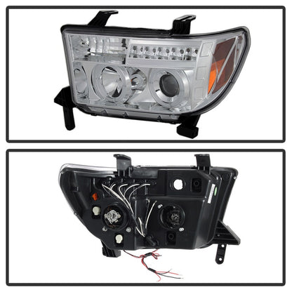 Spyder Toyota Tundra 07-13 Projector Headlights LED Halo LED Chrm PRO-YD-TTU07-HL-C 5012036 5012036 Photo - Unmounted