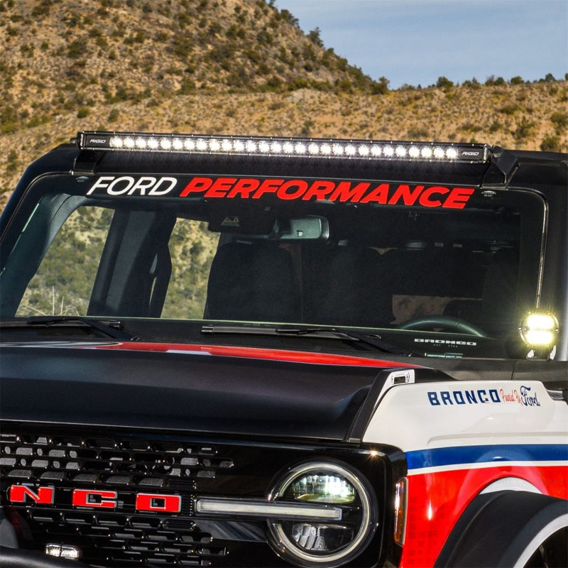Ford Racing Ford Performance Bronco Windshield Banner - White/Red M-1820-BRR M-1820-BRR Photo - Mounted