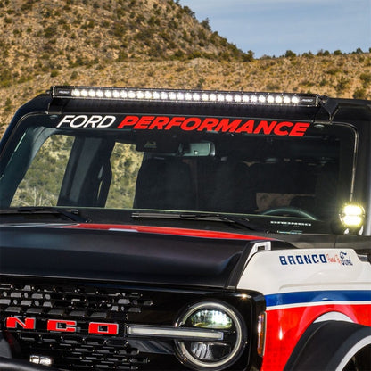 Ford Racing Ford Performance Bronco Windshield Banner - White/Red M-1820-BRR M-1820-BRR Photo - Mounted