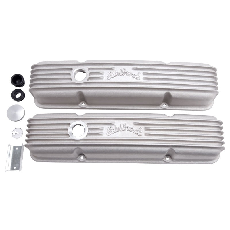Edelbrock Valve Cover, Classic Series, Chevrolet, 1959-1986 262-400 CID V8 41449 Photo - Primary