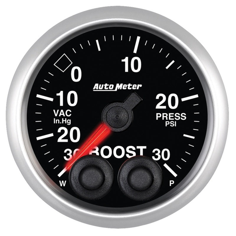 Autometer Gauge, Vac/Boost, 2 1/16", 30inHG-30psi, Stepper Motor w/Peak & Warn 5677 Photo - Primary