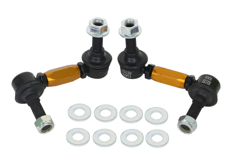 Whiteline Sway Bar Link Kit Heavy Duty Adj Steel Ball Infiniti G35 2003-2008 KLC110 Photo - Close Up