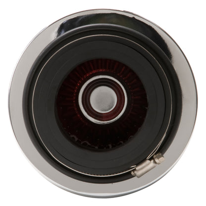 Edelbrock Air Filter, Pro-Flo Series, Conical, 10" Tall, Red/Chrome 43691 Photo - out of package