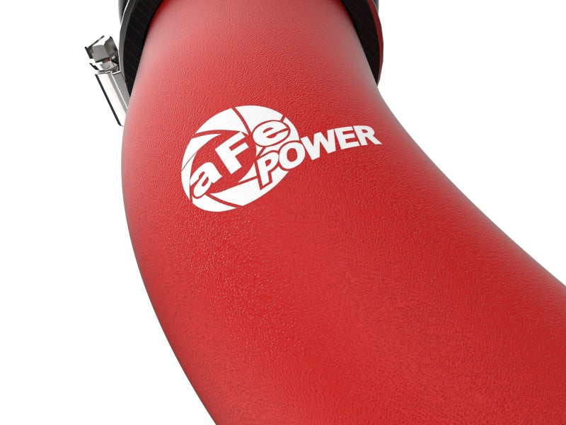 aFe BladeRunner 2-1/2 IN Aluminum Hot Charge Pipe Red 22-23 Subaru WRX H4-2.4L (t) 46-20668-R 46-20668-R Photo - Close Up