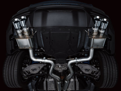 AWE Tuning AWE 2024 Ford Mustang GT Fastback S650 RWD SwitchPath Catback Exhaust w/ Quad Chrome Silver Tips 3025-42650 3025-42650 Photo - Mounted