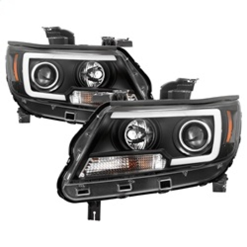 Spyder 15-17 Chevy Colorado Projector Headlights - Light Bar LED - Black (PRO-YD-CCO15-LBDRL-BK) 5085283 5085283 Photo - Primary