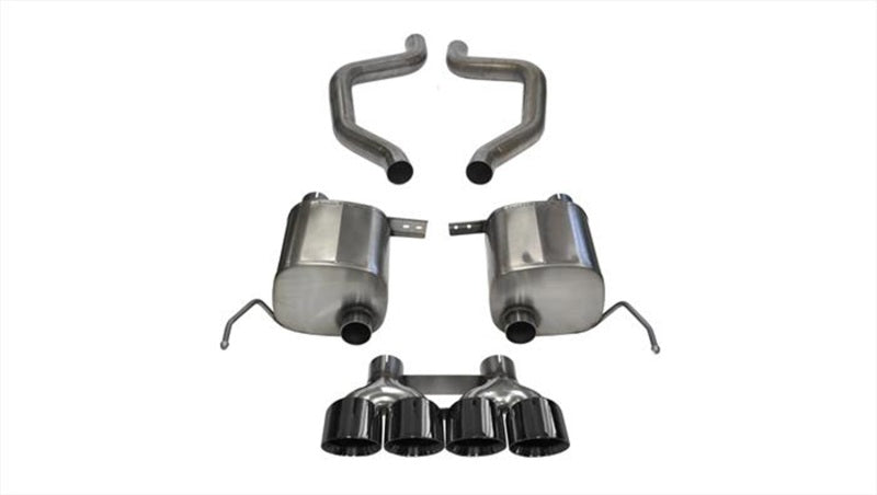 Corsa Performance 2015 Chevy Corvette Z06 2.75in Axle Back Exhaust Black Dual Rear 14768BLK Photo - Primary