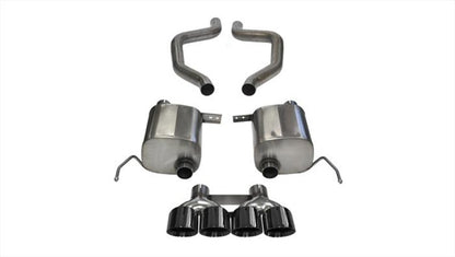 Corsa Performance 2015 Chevy Corvette Z06 2.75in Axle Back Exhaust Black Dual Rear 14768BLK Photo - Primary