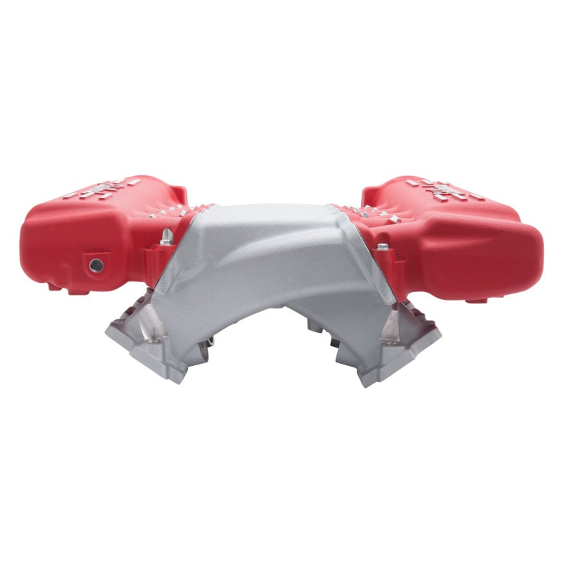 Edelbrock Manifold, Chevy LS, LS3 Cross Ram, with Red Plenums 7141 Photo - Unmounted